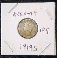 (3) Early 1900s Mercury Dimes - 1919, 1926, 1936 - 3