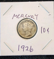 (3) Early 1900s Mercury Dimes - 1919, 1926, 1936 - 4