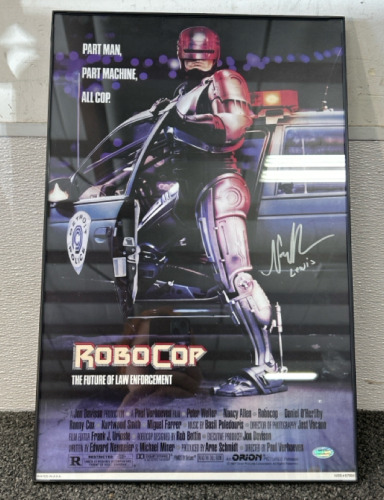 Robo Cop 11x17 Movie Poster, Autographed by Nancy Allen- Schwartz Sports Memorabilia, Authenticity Verified