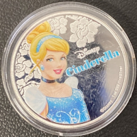 Silver Rimmed Disney Princess Collectable Coins - 6