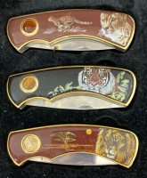 Collectible Lion, Tiger, & Leapord Knives - 2