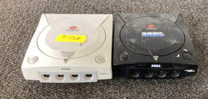 (2) Dreamcast Sega Sports Consoles - Vintage, No Cords