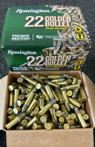 Remington .22 Golden Bullet - High Velocity, (2) Boxes, (550) Rounds