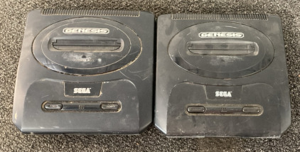 (2) Sega Genesis Game Consoles - No Cords