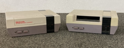 (2) Vintage Nintendo Video Game Consoles - No Cords