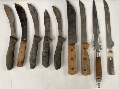 (9) Different Knives