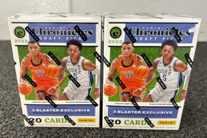 Panini Chronicles Draft Picks 2022 Trading Cards, Sealed Box, (2) Boxes, (5) Packs Per Box, (4) Cards Per Pack