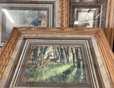 (3) Wilderness Paintings With Quality Wooden Frames