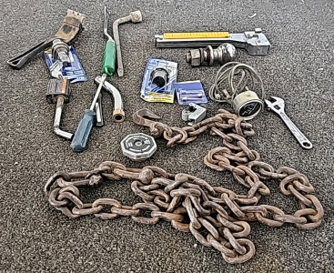 Tool Chain Single Hook, Lug Nut Wrench, Ball Hitch, And More!