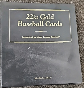 Binder With Collectible 22kt Gold Baseball Cards Unverified, And More