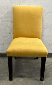 Yellow Fabric Accent Chair