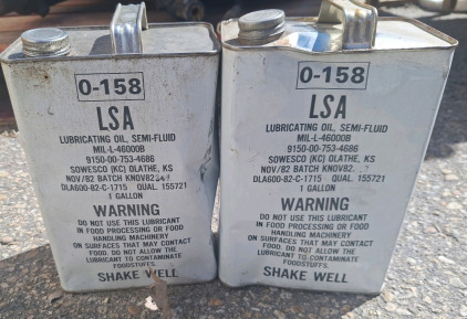 2 Cans of Lubricating Oil Semi-Fluid....EB