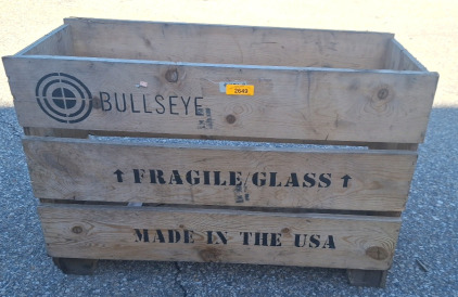 Bullseye Wooden Crate...EB