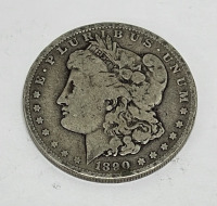 1890 Morgan Silver One Dollar Coin