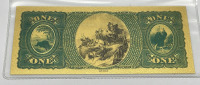 $1 United States First National Bank Gold Banknote W/ COA - 4