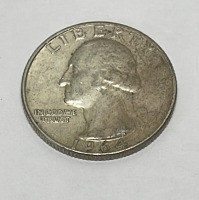 (2) Silver Washington Quarters Dated 1964 - 3