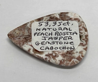 53.35ct. Natural Peach Rosita Jasper Gemstone Cabochone - 3