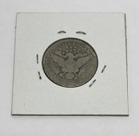 (1) Barber Silver Quarter Dated 1916 And (1) Ancient Roman Empire Widows Mite Sized Coin Circa 100 BC-100 AD - 3