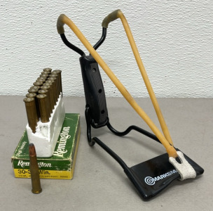 (20) Rounds Of Remington 30-30 Win. Ammunition Cartridges And (1) Marksman Sling Shot
