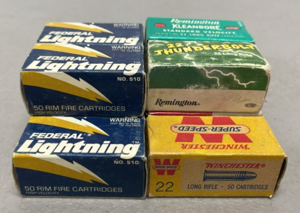 (500) Rounds Of .22 Long Rifle Ammunition Cartridges&hellip; Various Brands