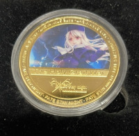 One (5) Piece Set Of 99.9% 24k Gold Plated Japan Cartoon Fate/Stay-Night Yen Collectible Coins In Case W/ COA - 3