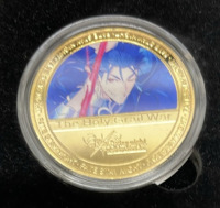 One (5) Piece Set Of 99.9% 24k Gold Plated Japan Cartoon Fate/Stay-Night Yen Collectible Coins In Case W/ COA - 7