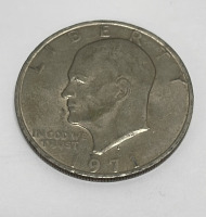 (4) Eisenhower One Dollar Coins Dated 1971, 1972, 1974, 1977 - 2