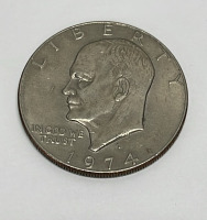 (4) Eisenhower One Dollar Coins Dated 1971, 1972, 1974, 1977 - 4