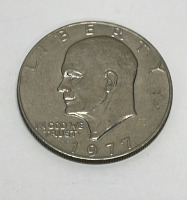 (4) Eisenhower One Dollar Coins Dated 1971, 1972, 1974, 1977 - 5