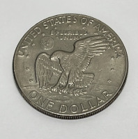 (4) Eisenhower One Dollar Coins Dated 1971, 1972, 1974, 1977 - 6