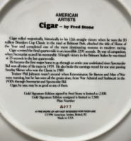 (3) American Artists Fred Stone Collectible Gold Leaf Trimmed Plates In Original Boxes - 3