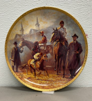 (3) American Artists Fred Stone Collectible Gold Leaf Trimmed Plates In Original Boxes - 4
