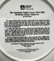 (3) American Artists Fred Stone Collectible Gold Leaf Trimmed Plates In Original Boxes - 5