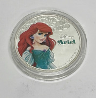 One (6) Piece Set Of 1oz. 99.9% Fine Silver Plated Disney Princess Collectible Coins - 2