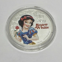 One (6) Piece Set Of 1oz. 99.9% Fine Silver Plated Disney Princess Collectible Coins - 3