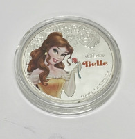 One (6) Piece Set Of 1oz. 99.9% Fine Silver Plated Disney Princess Collectible Coins - 4