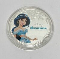 One (6) Piece Set Of 1oz. 99.9% Fine Silver Plated Disney Princess Collectible Coins - 5