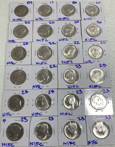 (24) Kennedy Half Dollar NIFC - (1) &lsquo;89, (1) &lsquo;17, (22) 2020-2023