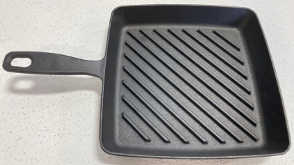 Square Griddle Cast Iron Pan