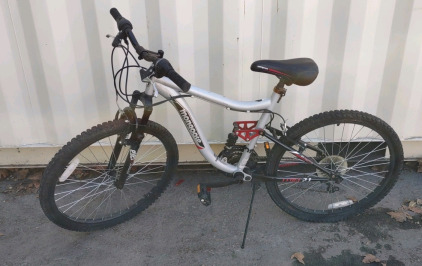 23" Mongoose (Silver/Black) Bike