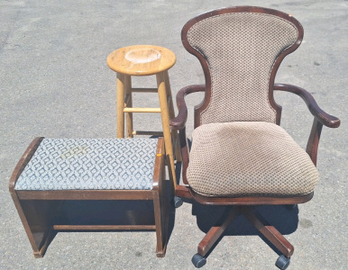 Cushioned Office Chair, Ottoman & Bar Stool...BBFN