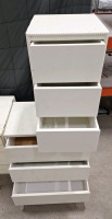 (5) Piece, Desk & Side Dresser Set, Solid Wood. - 3