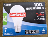 Collection Of Assorted Incandescent Light Bulbs, (4) 60W Soft White, (4) 100W Soft White, (4) 100W Frost & (2) 50-100-150W Soft White 3-Way - 3