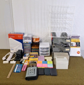 Collection Of Assorted Office Supplies