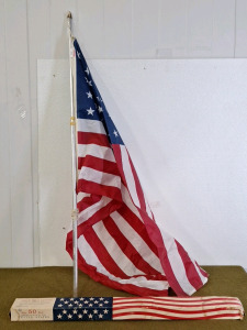 (1) Vintage, 50 Star US Flag W/Original Box