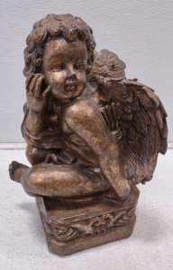 Angel w/ Wings Sitting Statue Figure