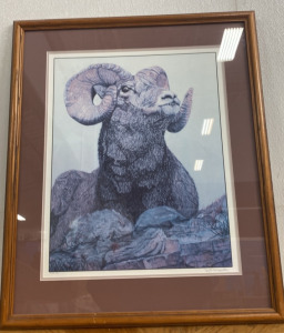 (1) 32&rdquo;x28&rdquo; Mountain Goat Painting Signed By Jay B. Sheppard 0103/1100
