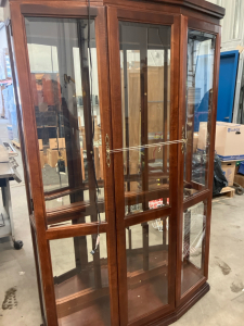 Wood Hutch with Glass