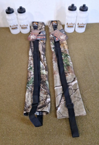 (2) Black's Creek, Realtree Arrow Tubes & (4) Black's Creek Water Bottles