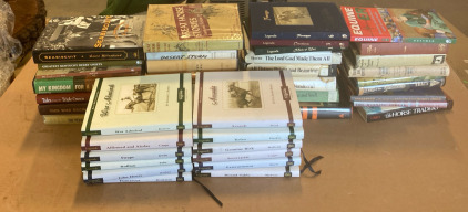 A Variety Of Books Including Desert Storm By Logan Forester, Beyond Rope And Fence By David Grew, The Lord Made Them All By James Harriot & Much More